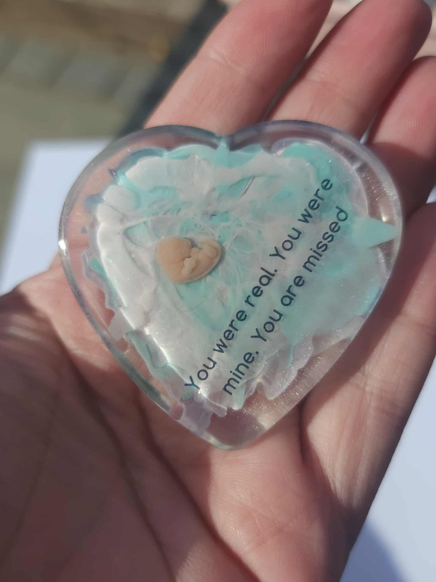 7 week Baby Loss Remembrance Heart – 54mm (A72)