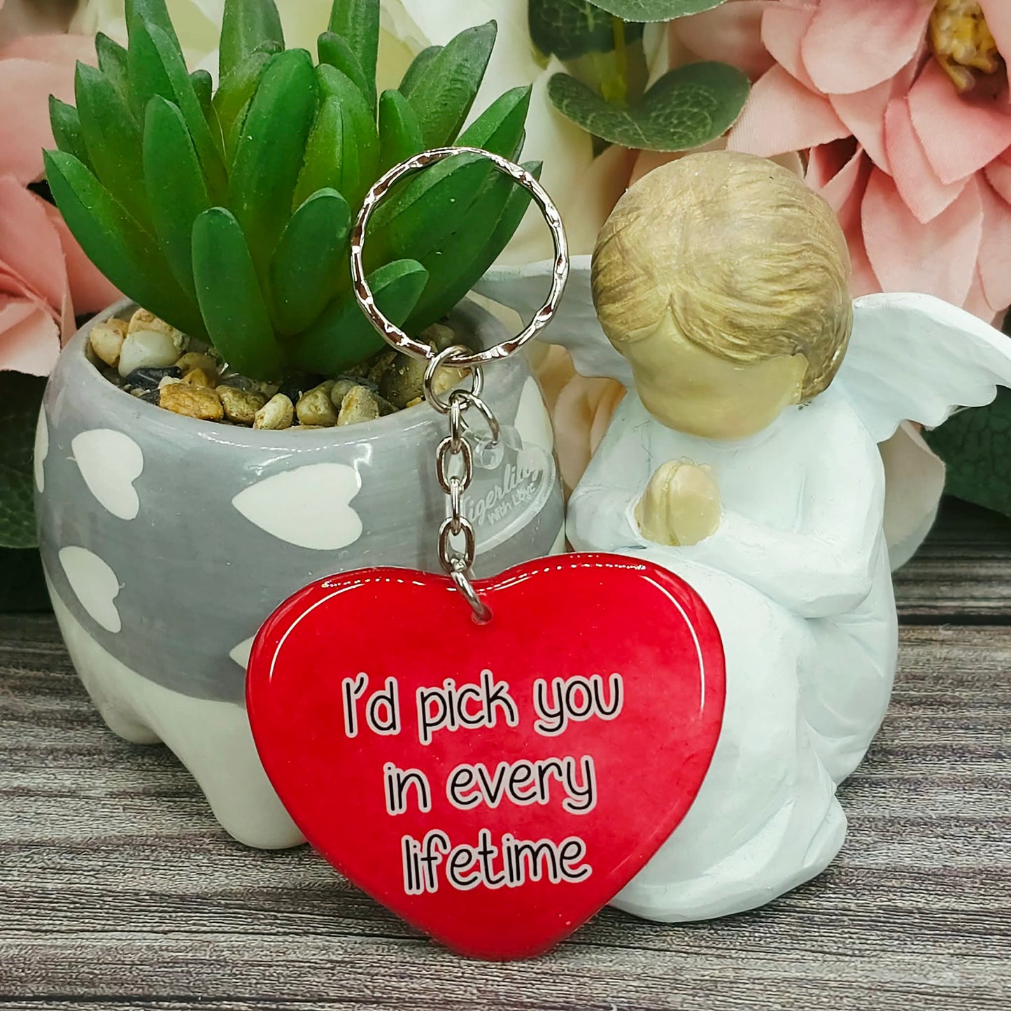 I'd pick you in every lifetime heart keepsake