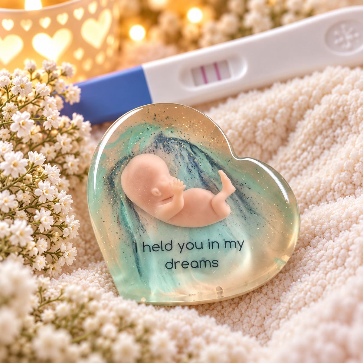 Baby Loss Memorial Heart – 10 Weeks Gestation | Miscarriage Keepsake | A7