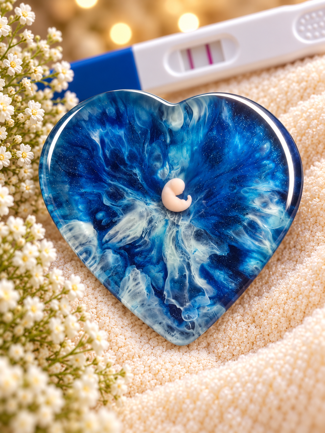 Baby Loss Memorial Heart – 6 Weeks Gestation | Miscarriage Keepsake | A16