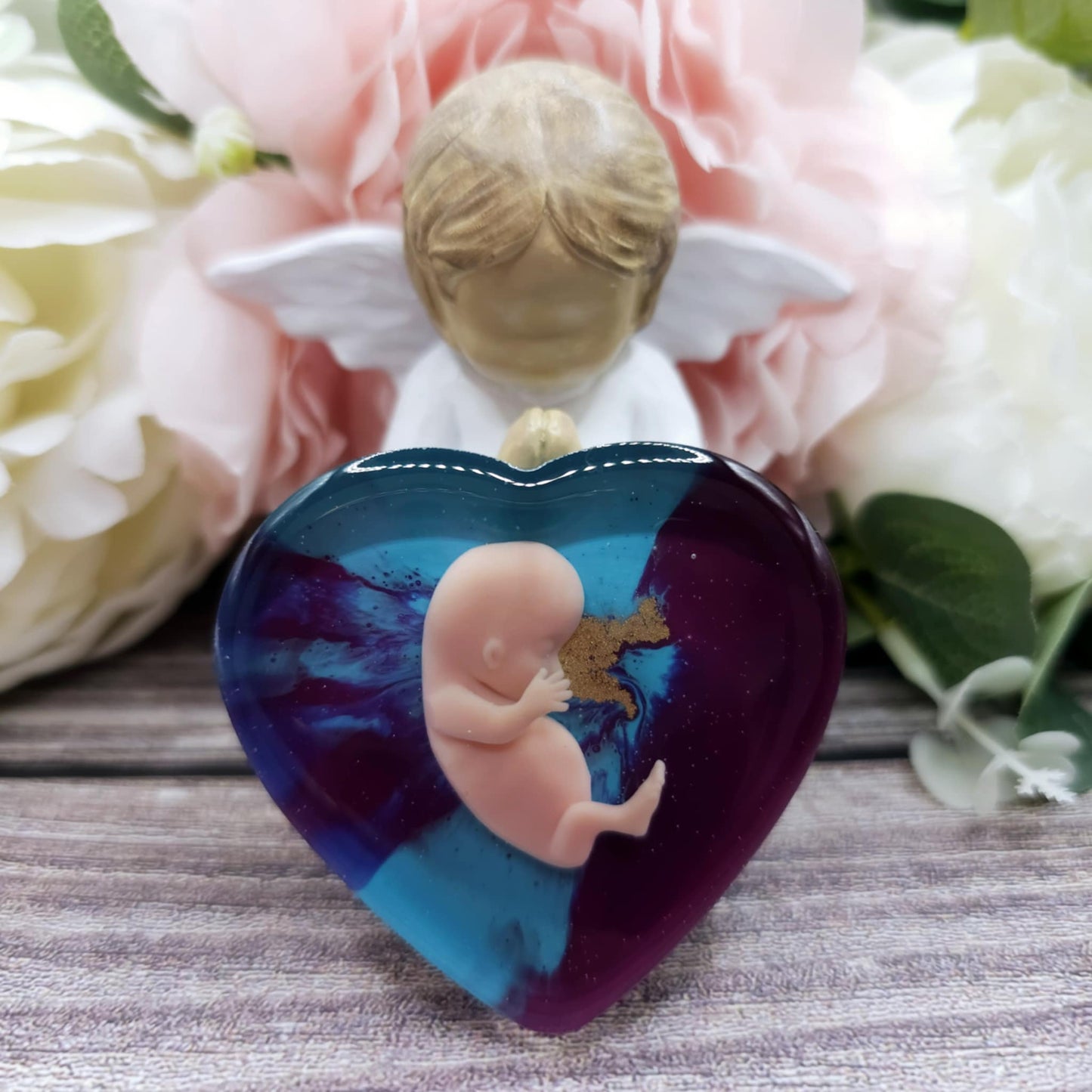 10 week Baby Loss Remembrance Heart – 54mm (A13)