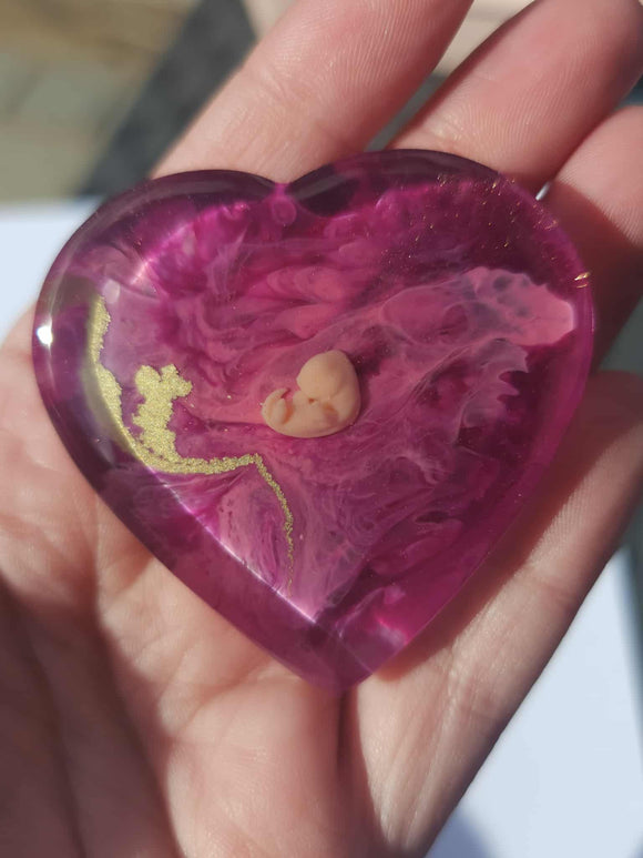 7 week Baby Loss Remembrance Heart – 54mm (A68)