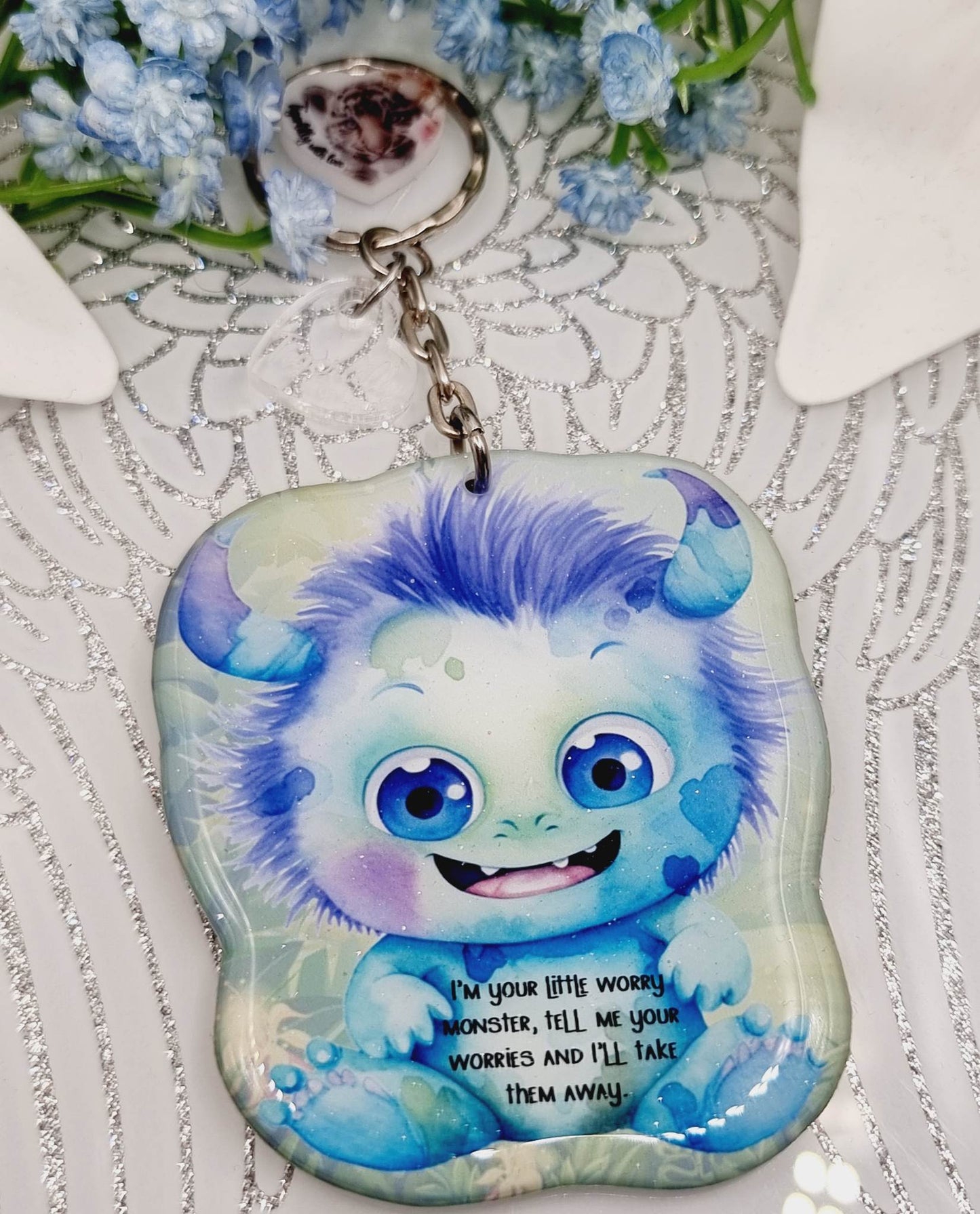 worry monster keyring/ornament, keepsake