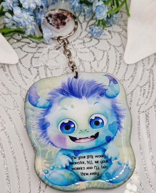 worry monster keyring/ornament, keepsake