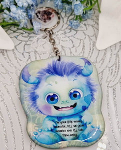 worry monster keyring/ornament, keepsake