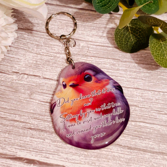 did you know it was me? robin keyring, verse keyring, keepsake