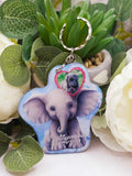 I will never forget you. personalised elephant photo keyring, verse keyring, keepsake