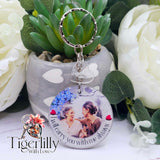 i will carry you with me always personalised photo keyring, verse keyring, keepsake