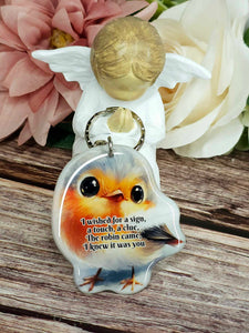 I wished for a sign, robin keyring, verse keyring, keepsake