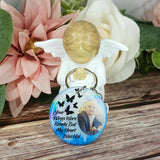 your wings were ready (butterfly version) personalised photo keyring, verse keyring, keepsake