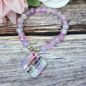 16 cm everyone was thinking it charm bracelet (21a)