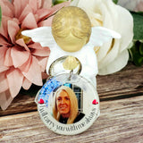 i will carry you with me always personalised photo keyring, verse keyring, keepsake