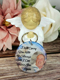 i will carry you with me always personalised photo keyring, verse keyring, keepsake