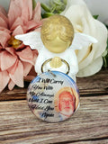 i will carry you with me always personalised photo keyring, verse keyring, keepsake