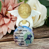 i will carry you with me always personalised photo keyring, verse keyring, keepsake