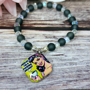 18 cm darlin' i'm a fxxking delight charm bracelet (14a)