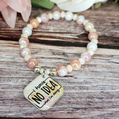 17 cm i have no idea what im doing charm bracelet (5a)