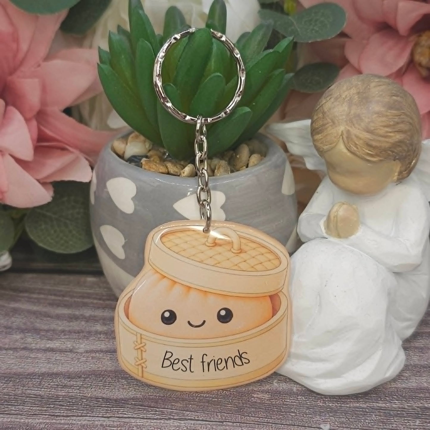 Viral Dumpling Keyring – Cute Resin Charm | 5cm | Multiple Colours
