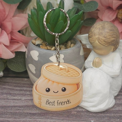 Viral Dumpling Keyring – Cute Resin Charm | 5cm | Multiple Colours