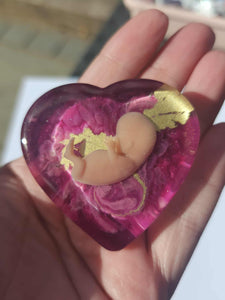 10 week Baby Loss Remembrance Heart – 54mm (A82)