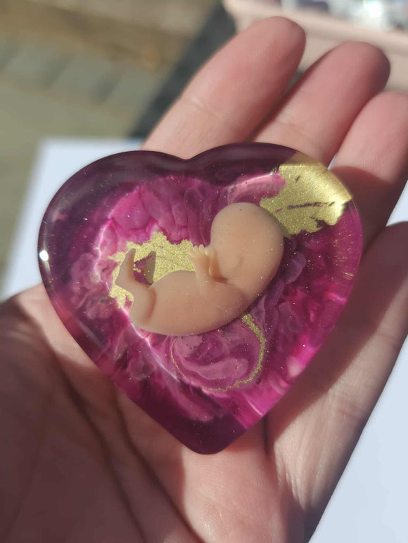 10 week Baby Loss Remembrance Heart – 54mm (A82)