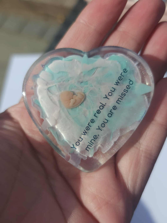 7 week Baby Loss Remembrance Heart – 54mm (A72)