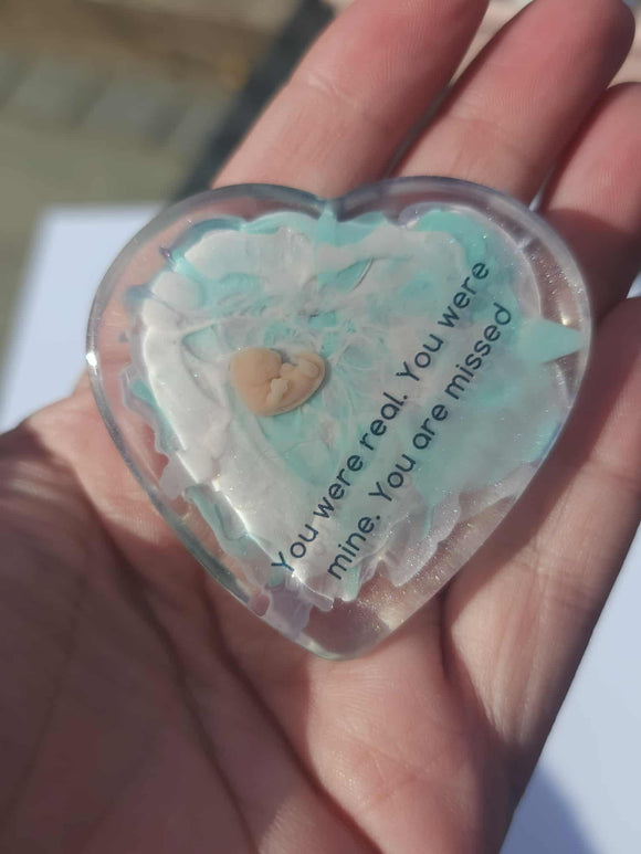 7 week Baby Loss Remembrance Heart – 54mm (A72)