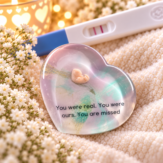Baby Loss Memorial Heart – 7 Weeks Gestation | Miscarriage Keepsake | A9