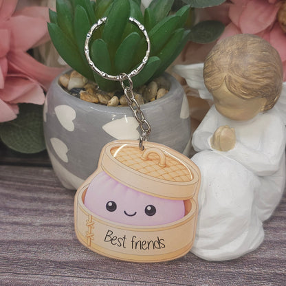 Viral Dumpling Keyring – Cute Resin Charm | 5cm | Multiple Colours