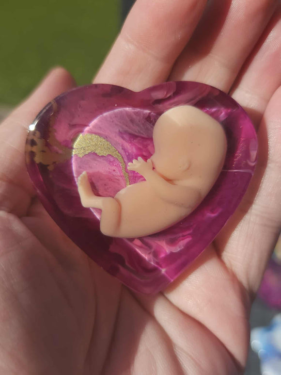 11 week Baby Loss Remembrance Heart – 54mm (A86)