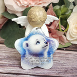 May you never be too old to search the skies on christmas eve, Polar bear Christmas star ornament, Christmas gift, keepsake