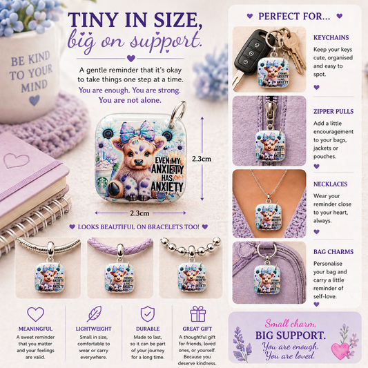 DESIGN 35. 2.3cm Square Charm – Funny, Cheeky & Custom Charms | Bracelet, Keyring, Bag Charm UK