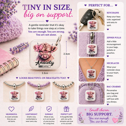 DESIGN 40. 2.3cm Square Charm – Funny, Cheeky & Custom Charms | Bracelet, Keyring, Bag Charm UK