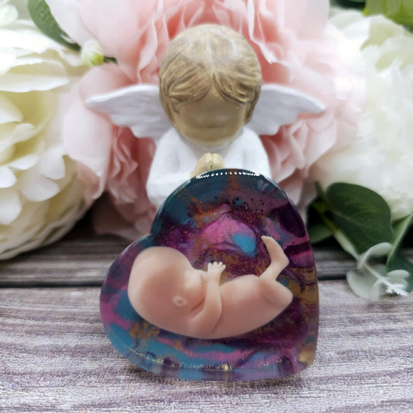 11 week Baby Loss Remembrance Heart – 54mm (A14)