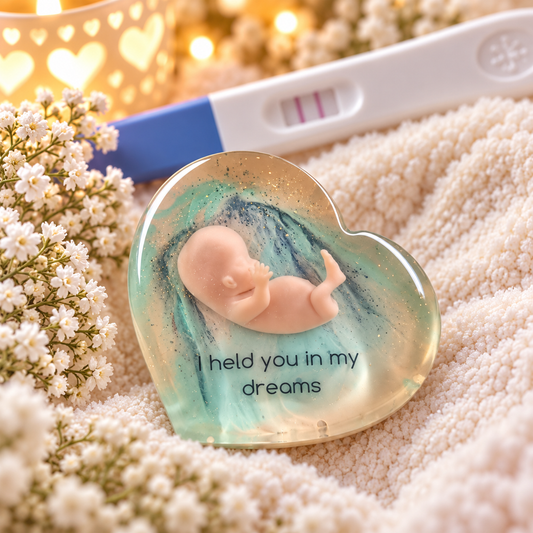 Baby Loss Memorial Heart – 10 Weeks Gestation | Miscarriage Keepsake | A7