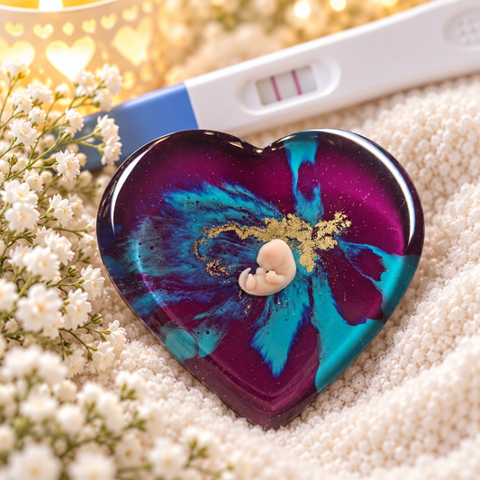 Baby Loss Memorial Heart – 7 Weeks Gestation | Miscarriage Keepsake | A3