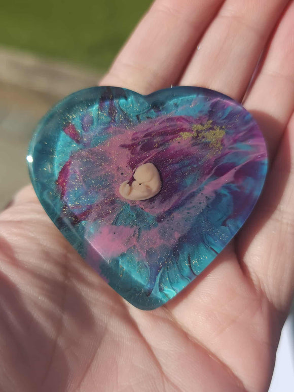 7 week Baby Loss Remembrance Heart – 54mm (A71)