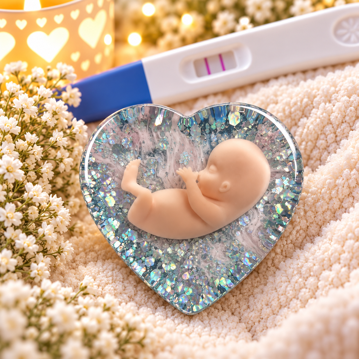 Baby Loss Memorial Heart – 11 Weeks Gestation | Miscarriage Keepsake | A12