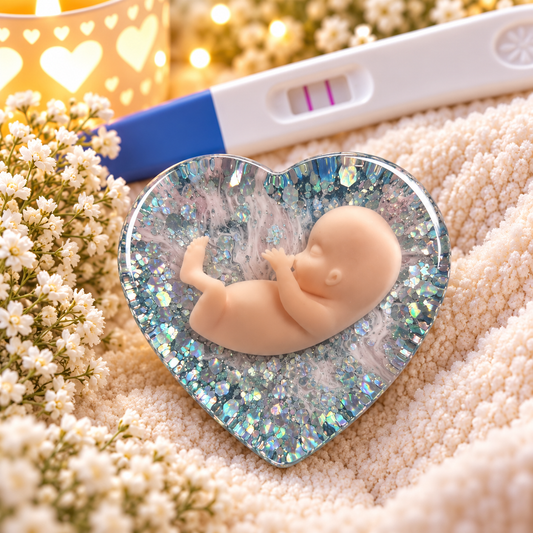Baby Loss Memorial Heart – 11 Weeks Gestation | Miscarriage Keepsake | A12