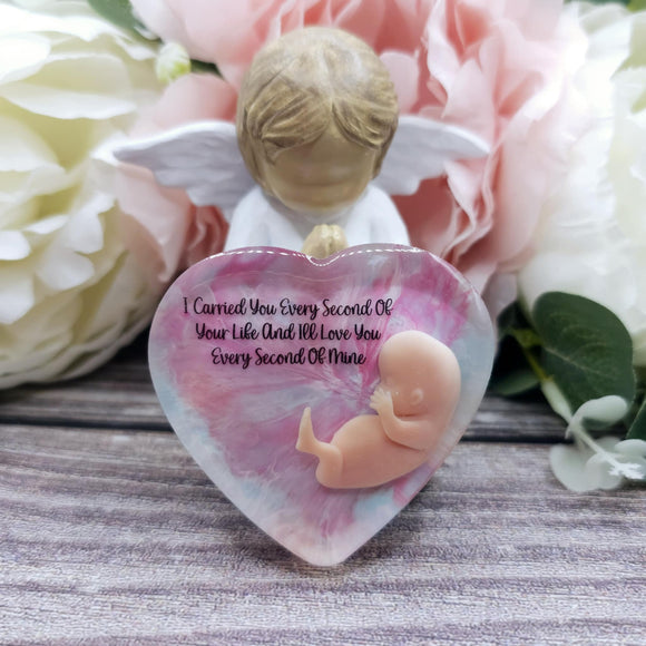 10 week Baby Loss Remembrance Heart – 54mm (A38)