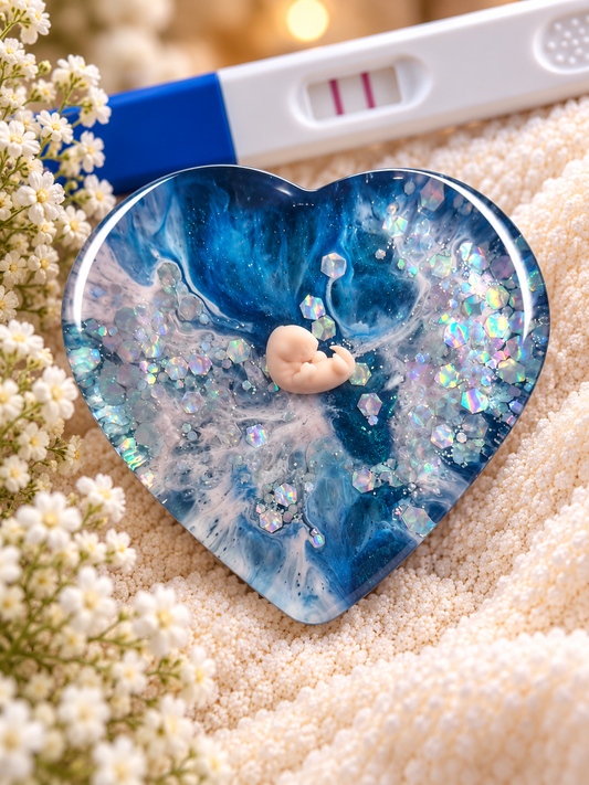 Baby Loss Memorial Heart – 7 Weeks Gestation | Miscarriage Keepsake | A17