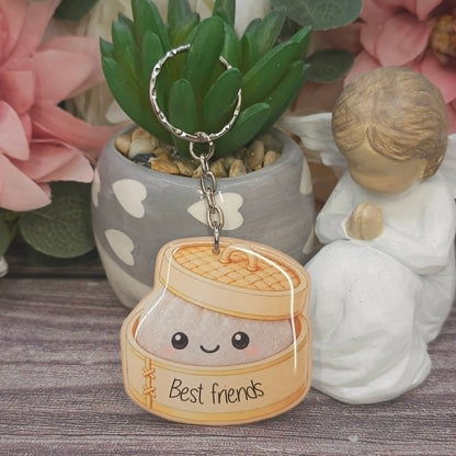 Viral Dumpling Keyring – Cute Resin Charm | 5cm | Multiple Colours