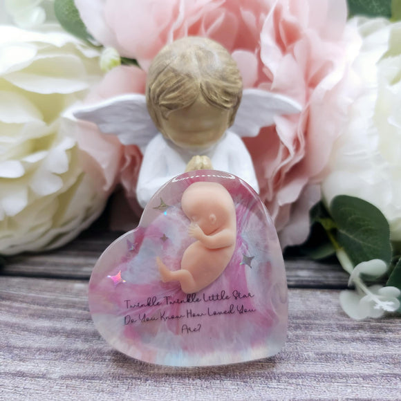 10 week Baby Loss Remembrance Heart – 54mm (A36)