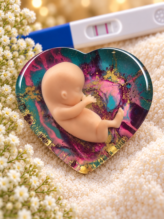 Baby Loss Memorial Heart – 11 Weeks Gestation | Miscarriage Keepsake | A14