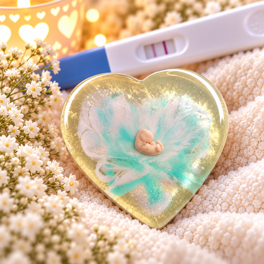 Baby Loss Memorial Heart – 7 Weeks Gestation | Miscarriage Keepsake | A10
