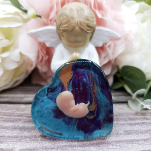 9 week Baby Loss Remembrance Heart – 54mm (A10)