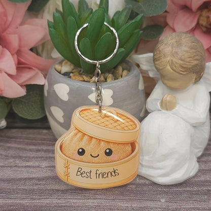 Viral Dumpling Keyring – Cute Resin Charm | 5cm | Multiple Colours