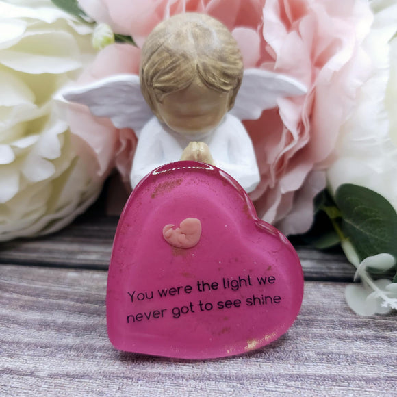 7 week Baby Loss Remembrance Heart – 54mm (A44)