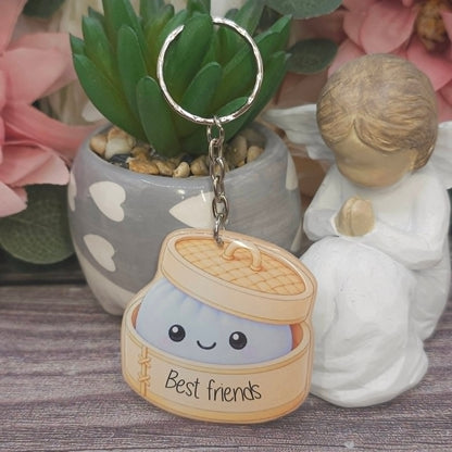 Viral Dumpling Keyring – Cute Resin Charm | 5cm | Multiple Colours