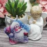 May you never be too old to search the skies on christmas eve, Santa Christmas star ornament, Christmas gift, keepsake